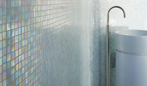 Gloss Mosaic Tiles produced by Bisazza, Mother-of-pearl effect